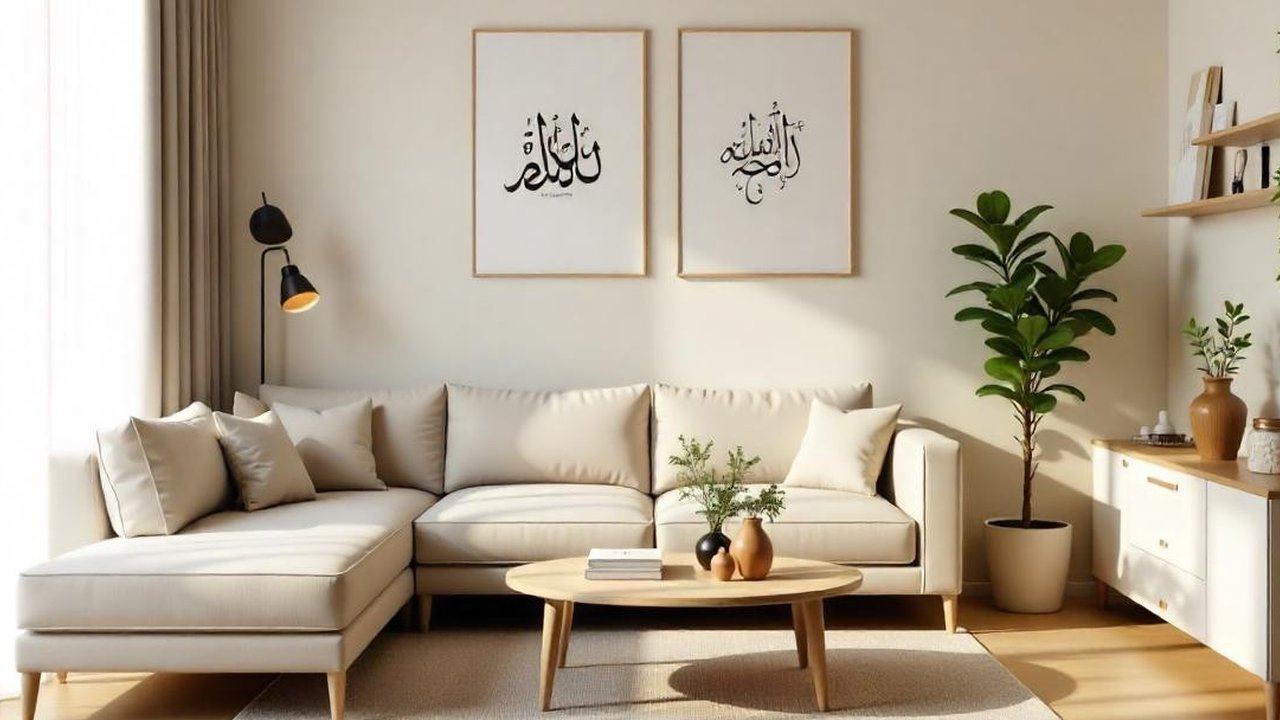 Ide dekorasi ruang tamu tema lebaran