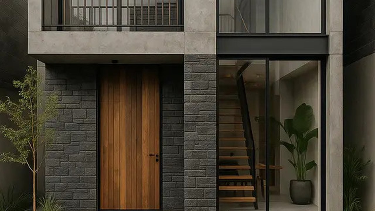 Gambar Rumah Minimalis 2 Lantai dengan Ukuran 6x12 Meter (Foto: Rizka Nur Laily via ChatGPT)