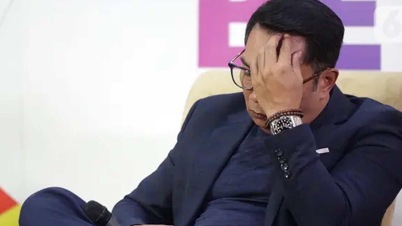 Calon Gubernur (Cagub) Jakarta nomor urut 1 Ridwan Kamil (RK) di Hotel Sultan, Jakarta Pusat, Rabu (27/11/2024).
