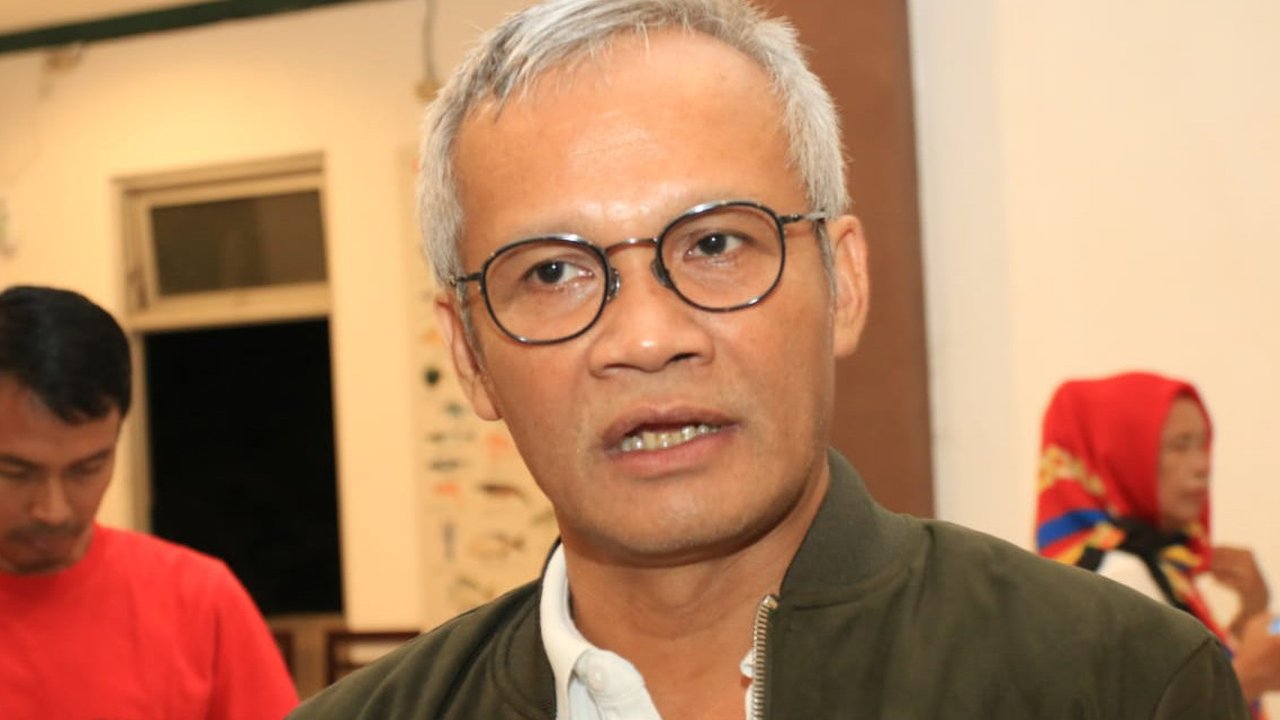 Direktur Program Tim Kampanye Nasional Jokowi-Ma'ruf Amin, Aria Bima.(Liputan6.com/Fajar Abrori)