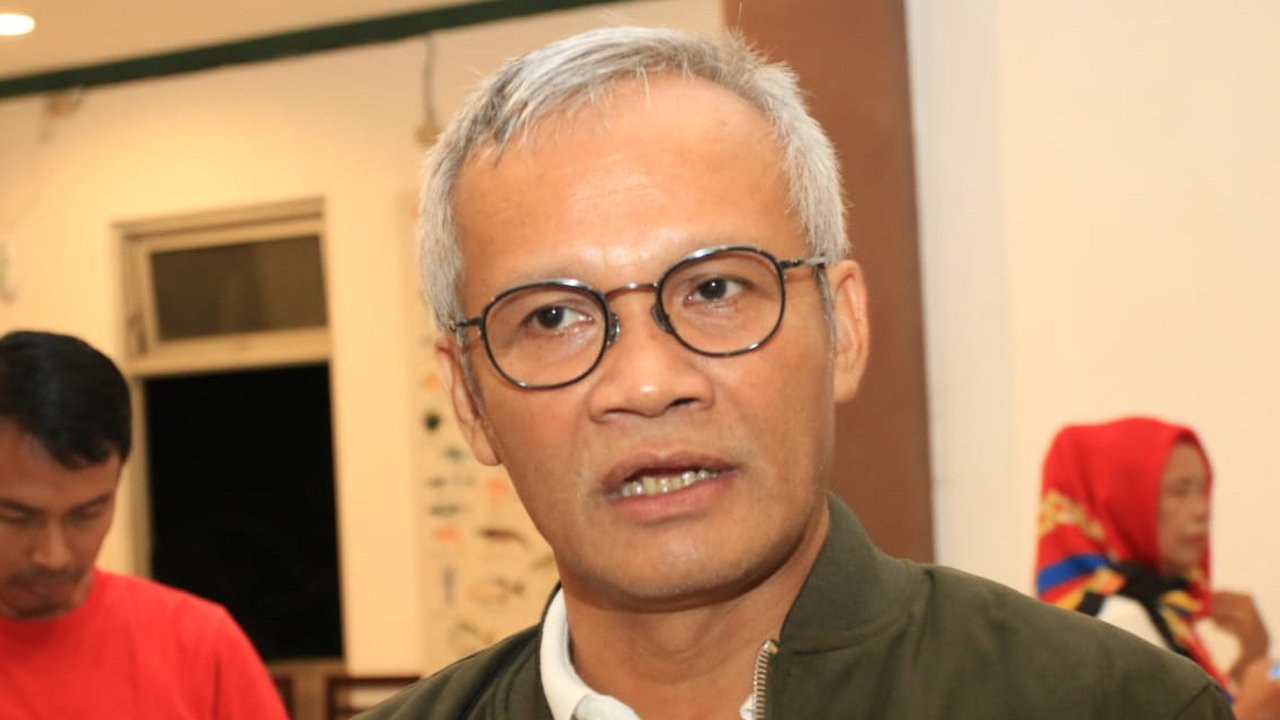 Direktur Program Tim Kampanye Nasional Jokowi-Ma'ruf Amin, Aria Bima.(Liputan6.com/Fajar Abrori)