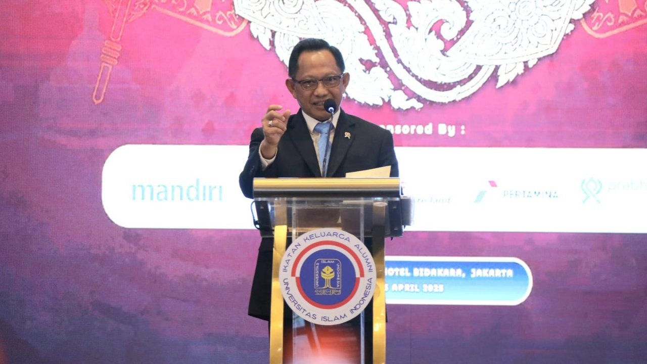 Di Depan Alumni UII, Mendagri Tito Bicara Evaluasi Sistem Pemilu