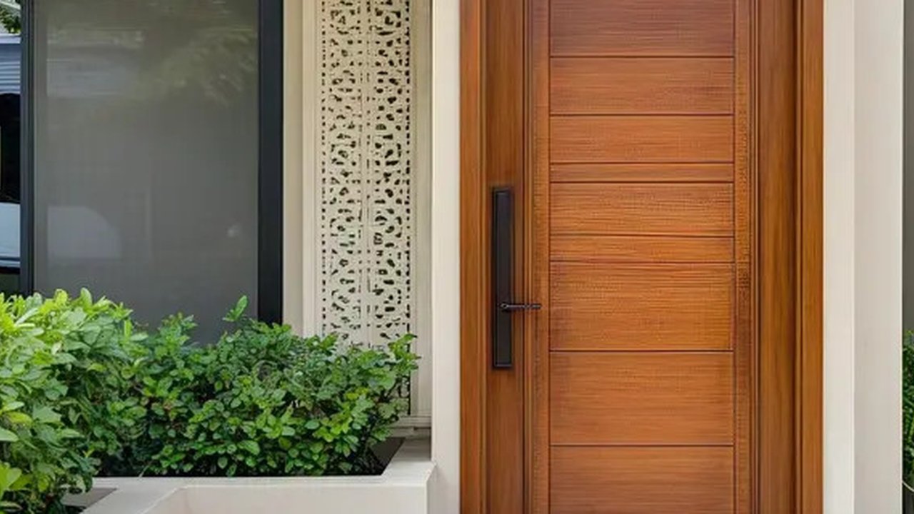 Model Pintu Rumah 1 Pintu