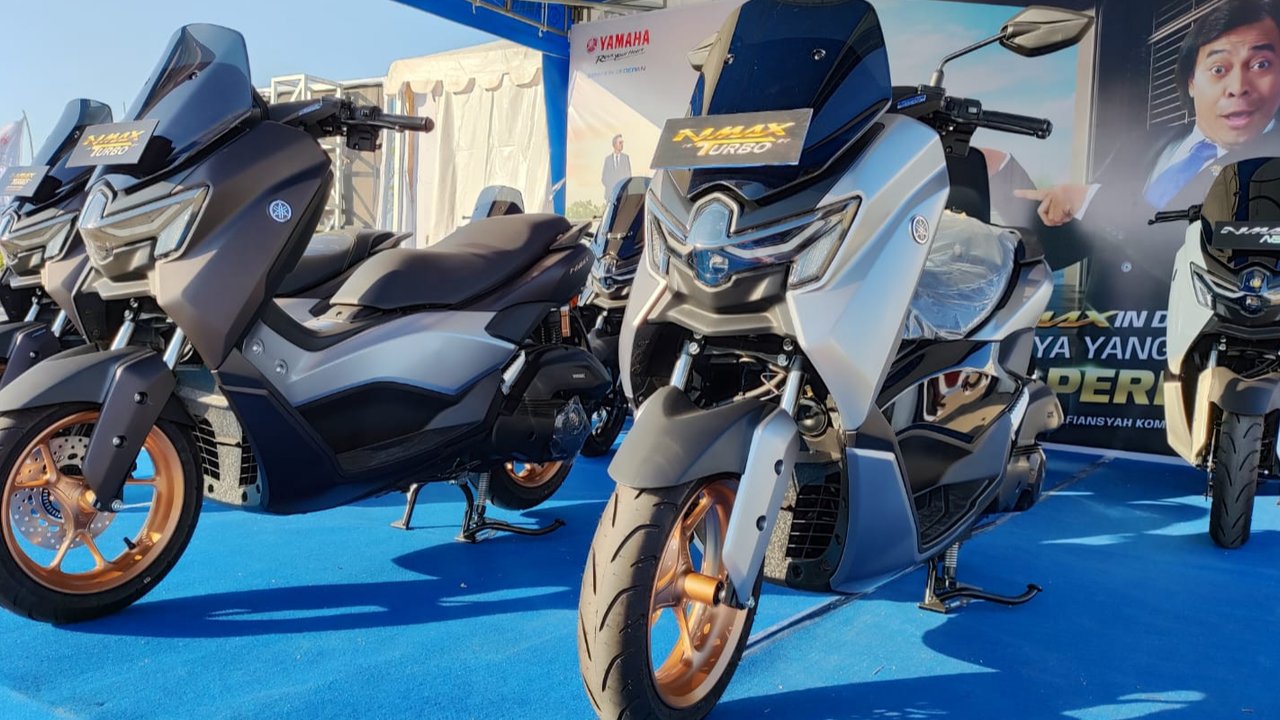 Yamaha NMax Turbo tangguh melibas jalur pegunungan. (Liputan6.com / Septian P)