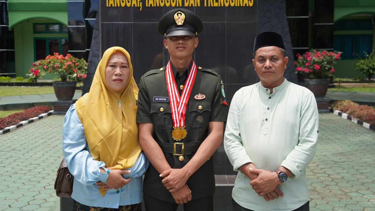 Adi Saputra, Anak Montir dari Simeulue yang Jadi Lulusan Terbaik TNI AD 2025
