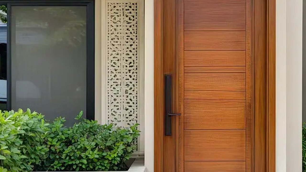 Model Pintu Rumah 1 Pintu