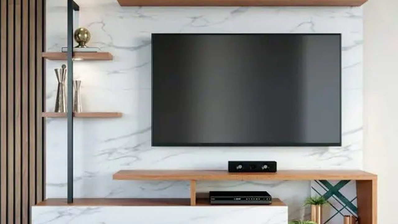 Rak TV Minimalis (Foto: Pinterest/whaianne)