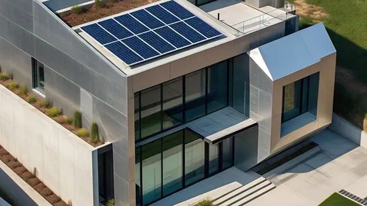 Ilustrasi Gambar Rumah Tingkat by Meta AI