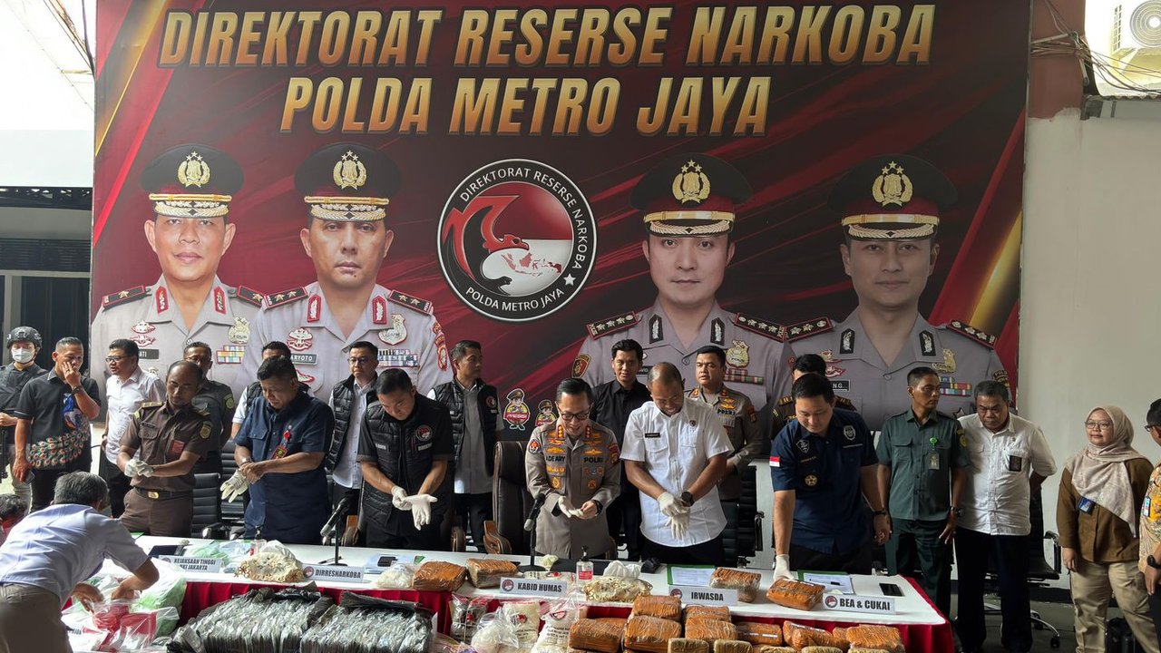 Polda Metro Jaya Musnahkan 315,7 Kg Narkotika Hasil Sitaan Selama Tiga Bulan
