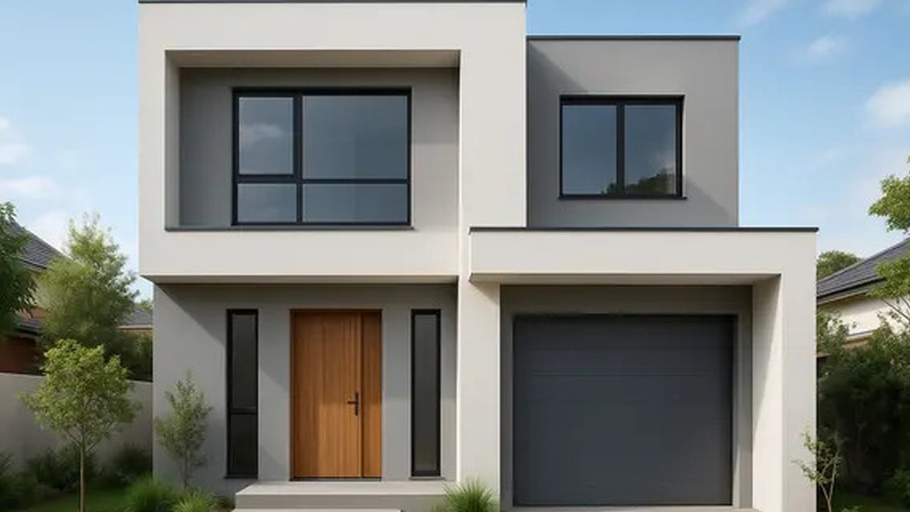 Gambar Rumah Minimalis 2 Lantai dengan Ukuran 6x12 Meter (Foto: Rizka Nur Laily via ChatGPT)