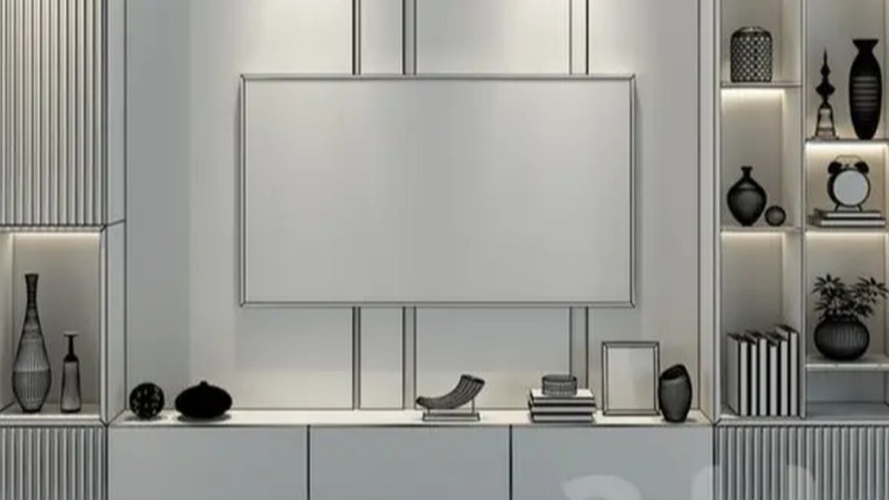 Rak TV Minimalis (Foto: Pinterest/whaianne)