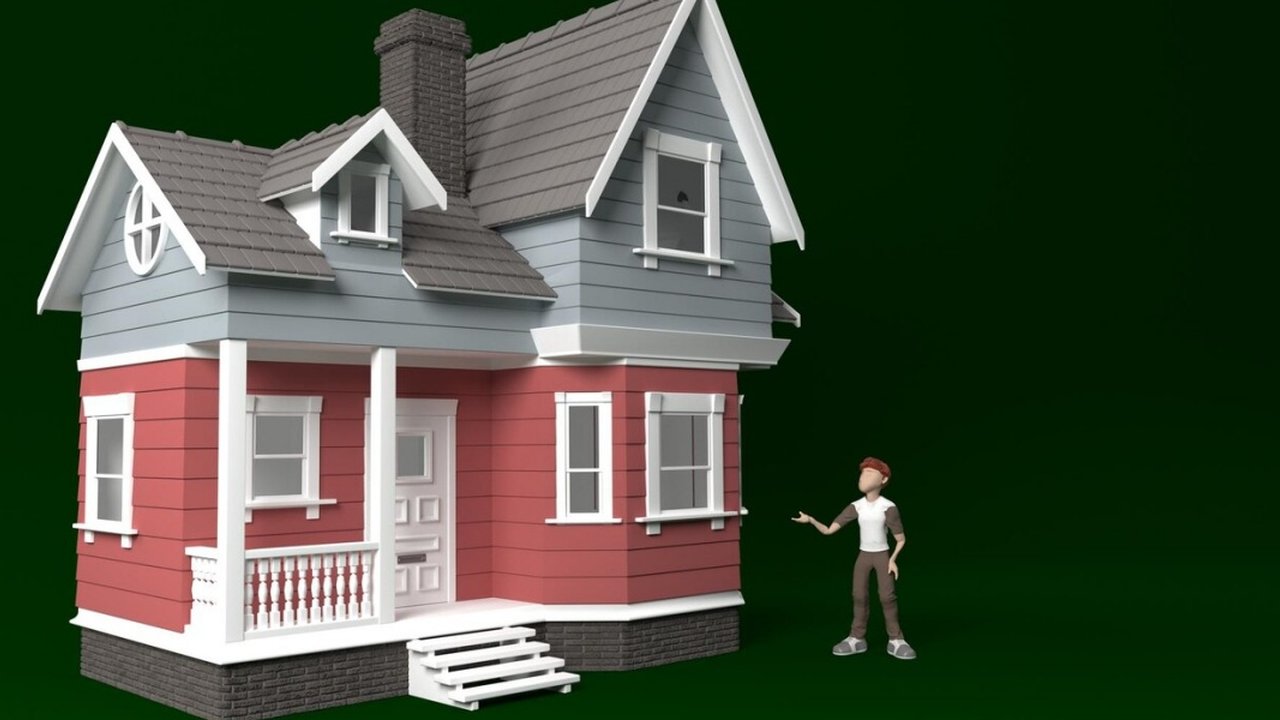 Ilustrasi Model Rumah Atap Segitiga