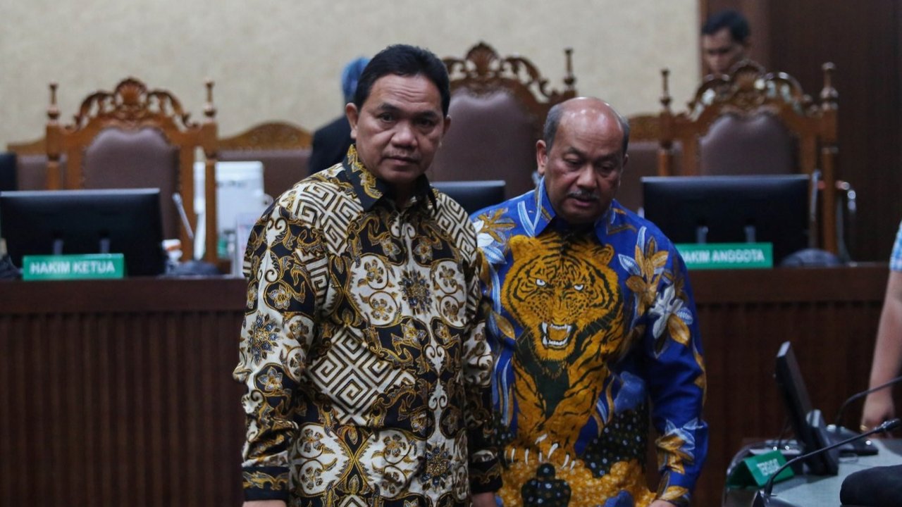 JPU menilai Achsanul terbukti secara sah dan meyakinkan bersalah melakukan tindak pidana korupsi sebagaimana diatur dalam Pasal 12 huruf e UU Tipikor. (Liputan6.com/Angga Yuniar)