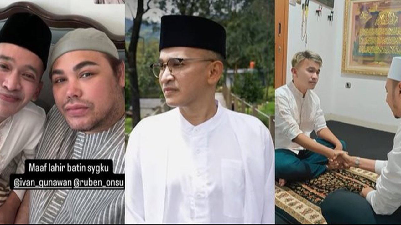 Bikin Pangling! Intip Potret Ruben Onsu Lebaran Pertama Usi Jadi Mualaf