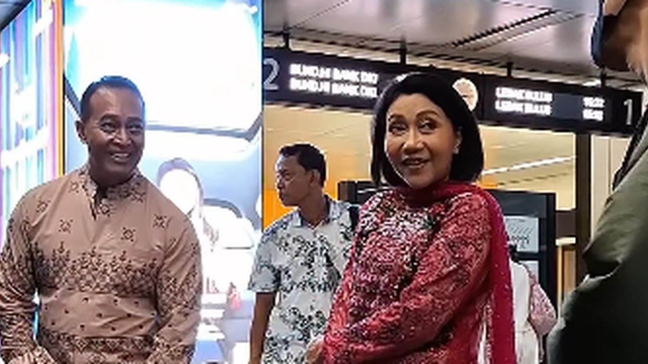 Mantan Panglima TNI Ajak Jalan-Jalan Cucu Naik MRT