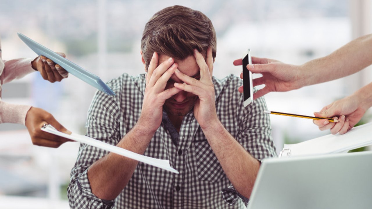 Ilustrasi stres. (