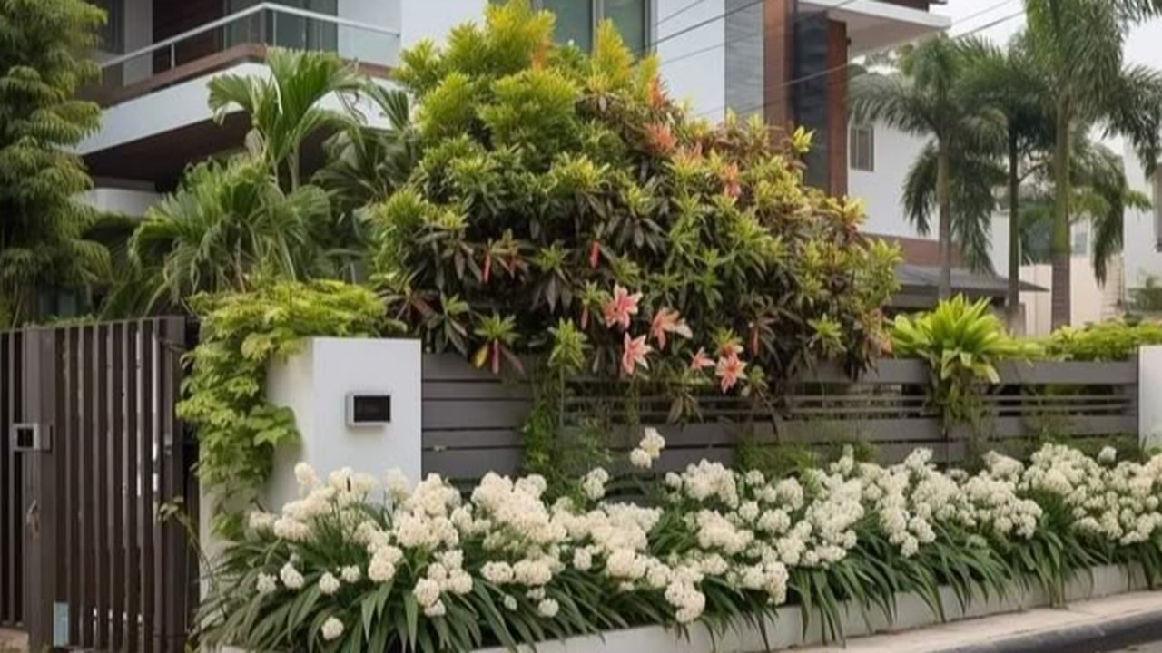 Ilustrasi Taman Depan Rumah Minimalis di Lahan Sempit (©Pinterest)
