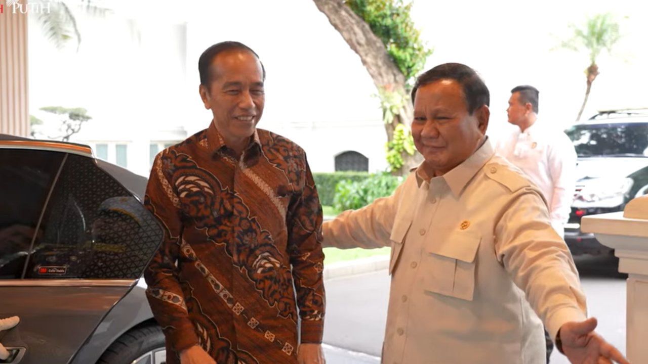 Jokowi dan Prabowo buka puasa bersama di Istana