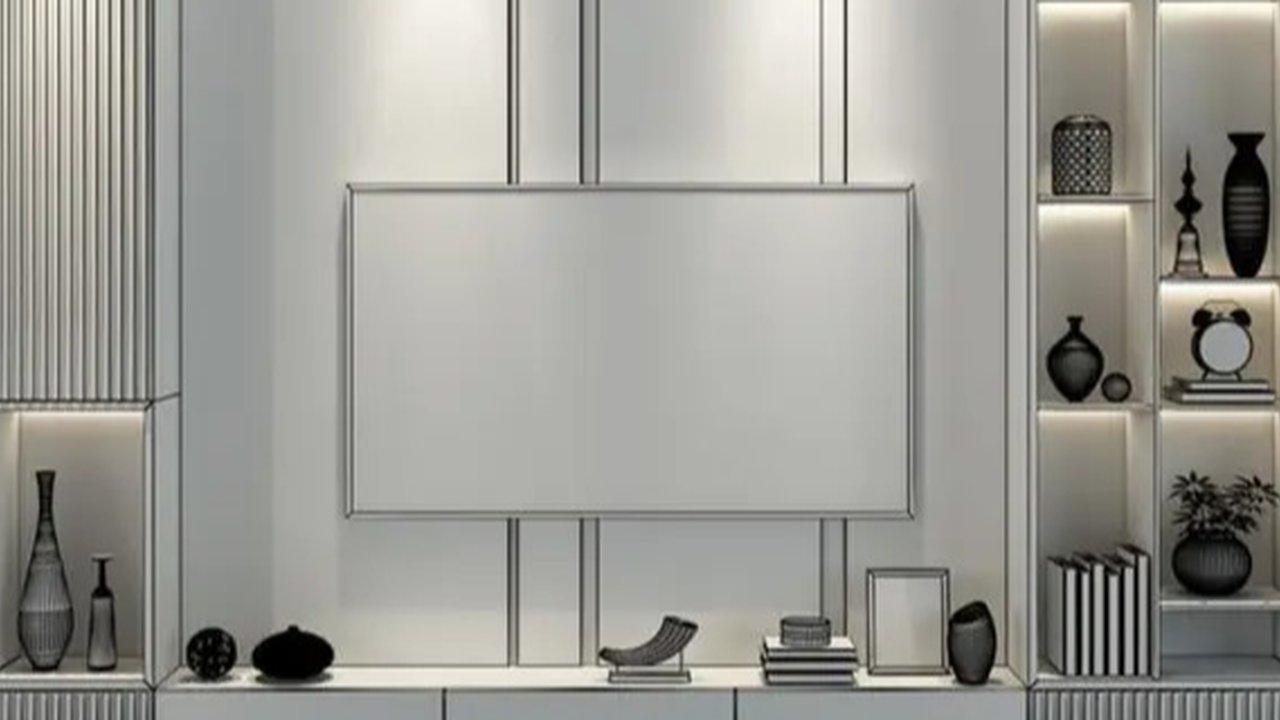 Rak TV Minimalis (Foto: Pinterest/whaianne)