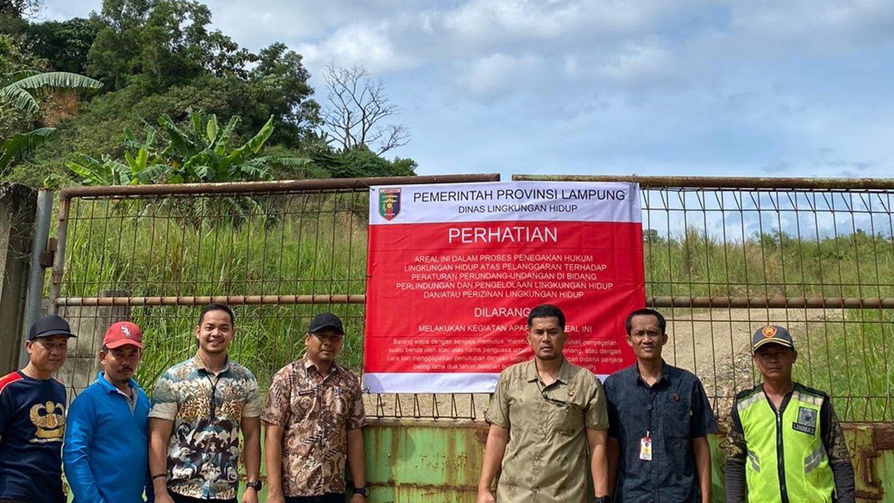 tambang ilegal di lampung