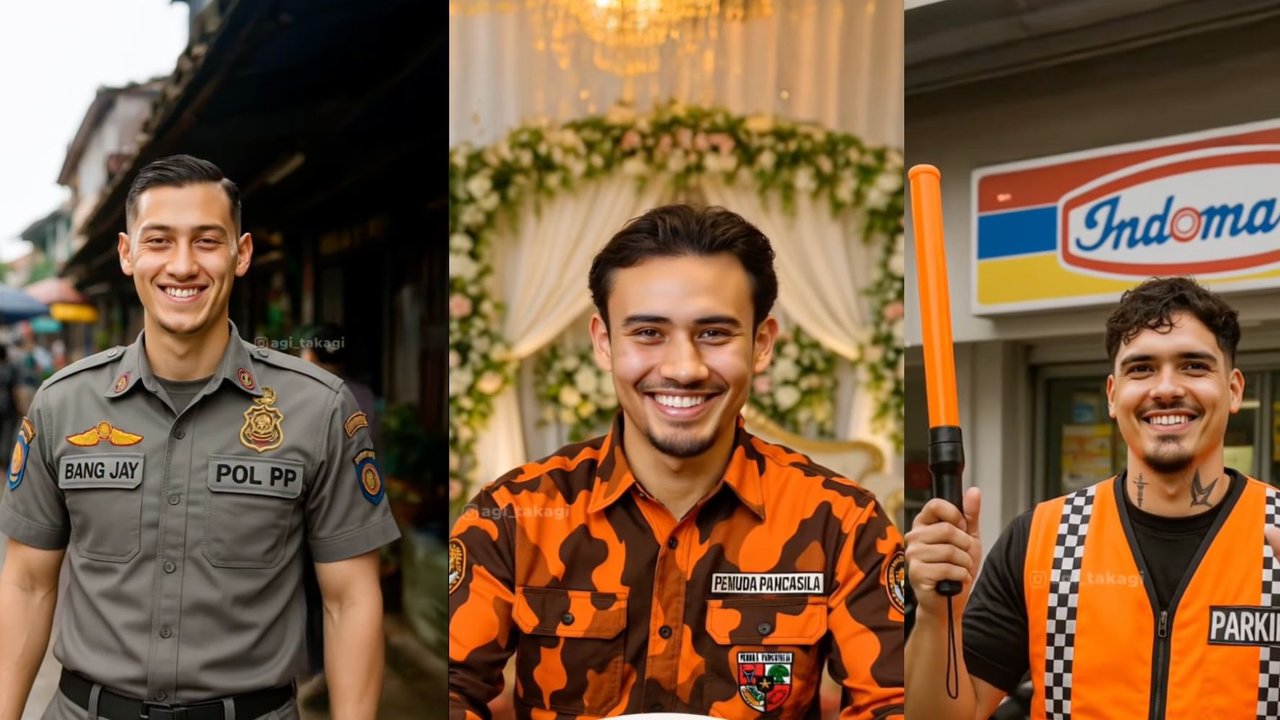 Begini Gambaran AI Pemain Timnas jika Berprofesi jadi Satpol PP hingga Anggota Ormas