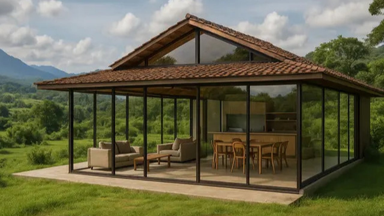 Rumah di Kampung dengan Konsep Open Space (Foto: ChatGPT)