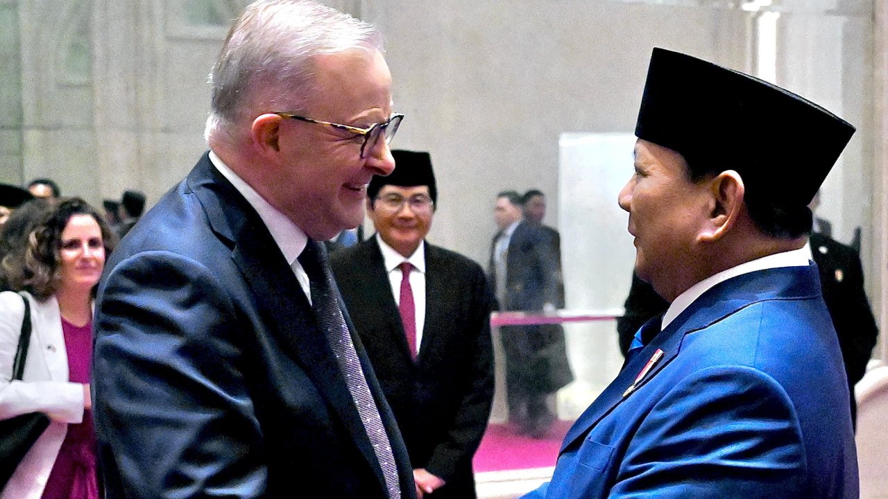 Prabowo Temui PM Anthony Albanese di Hotel