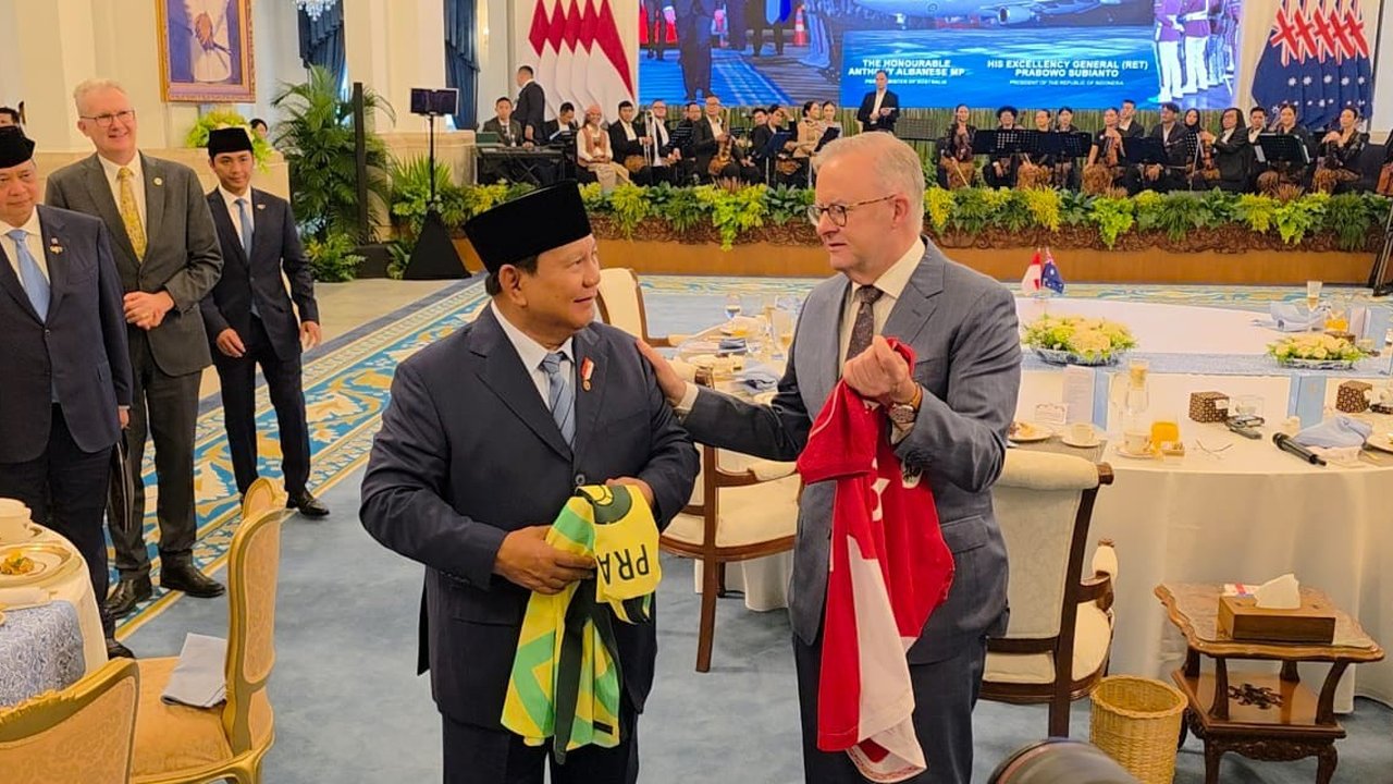 Momen Akrab Prabowo dan PM Albanese