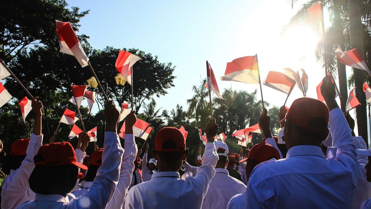 Ilustrasi Bendera Indonesia