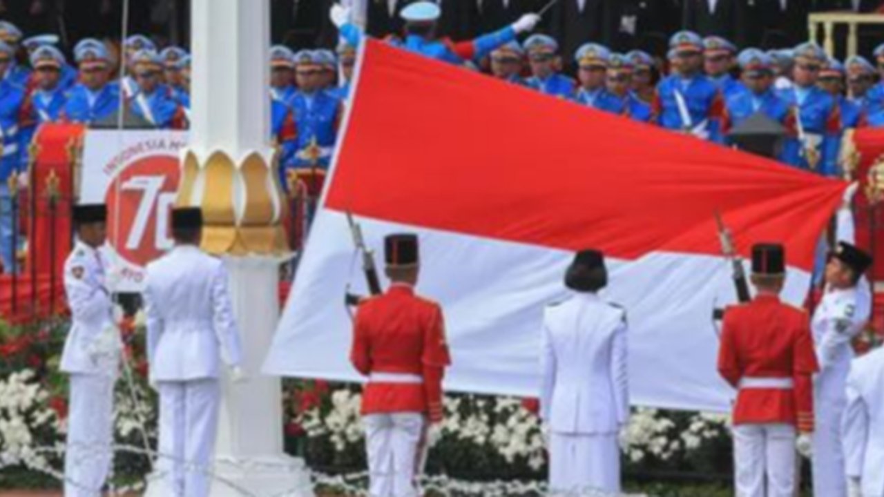 Upacara kemerdekaan di Istana Negara
