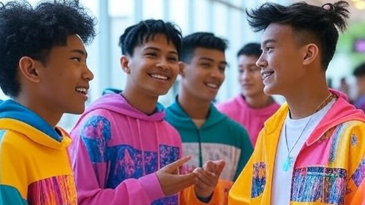 Ilustrasi Generasi Alpha Mengobrol