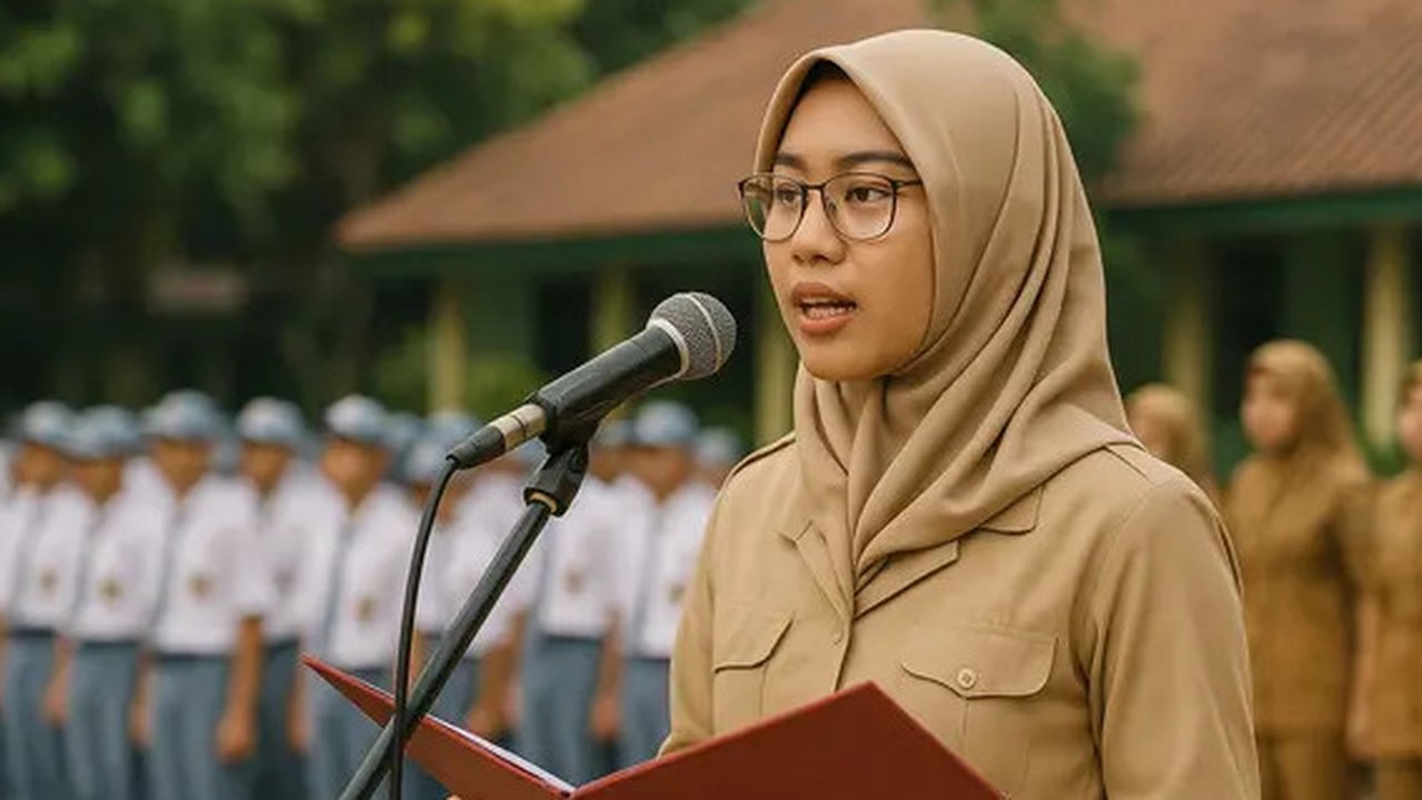 Ilustrasi pidato Hardiknas (Foto: ChatGPT)