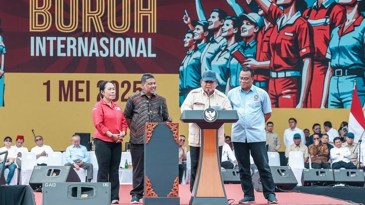 Presiden Prabowo di Hari Buruh