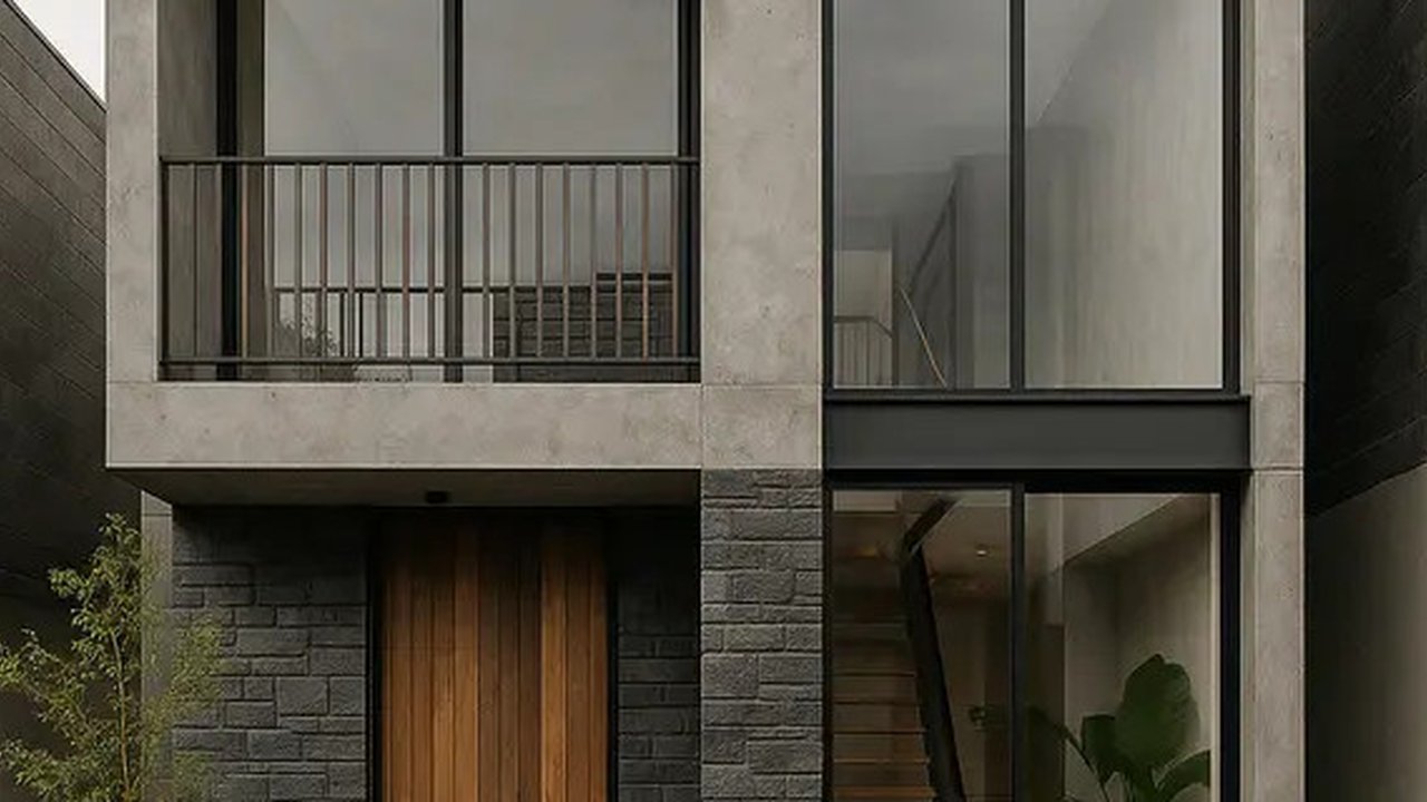 Gambar Rumah Minimalis 2 Lantai dengan Ukuran 6x12 Meter (Foto: Rizka Nur Laily via ChatGPT)