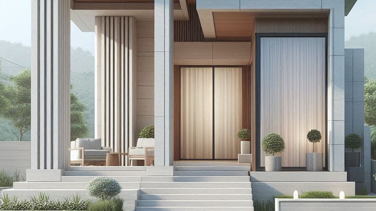 9 Model Keramik untuk Tiang Teras Depan Rumah