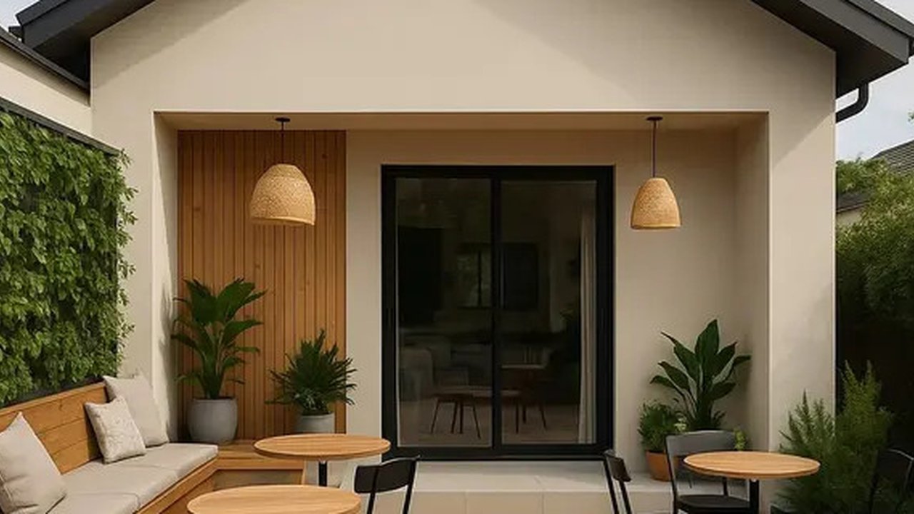 5 Model Rumah Minimalis di Kampung dengan Kafe Mini untuk Nongkrong (Tyas Titi/AI).