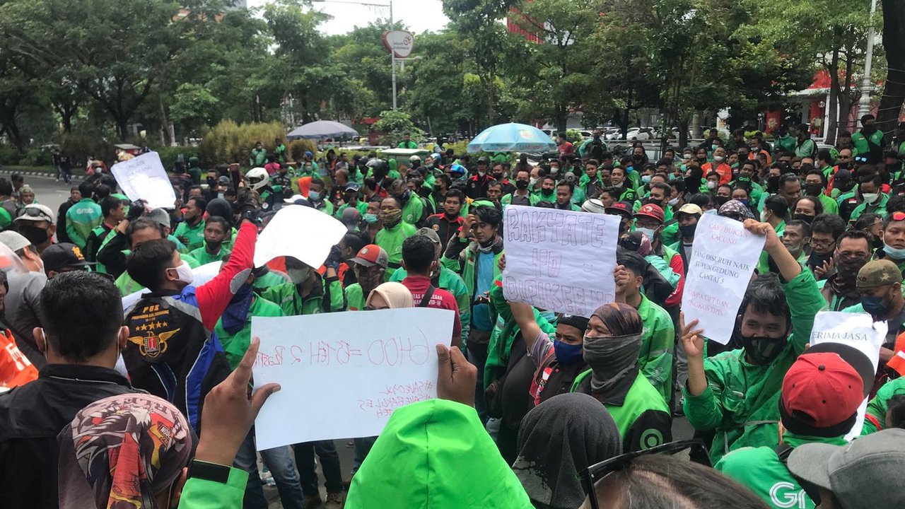 Ini Tuntutan Mitra Ojek dan Taksi Online saat Demo Ojol
