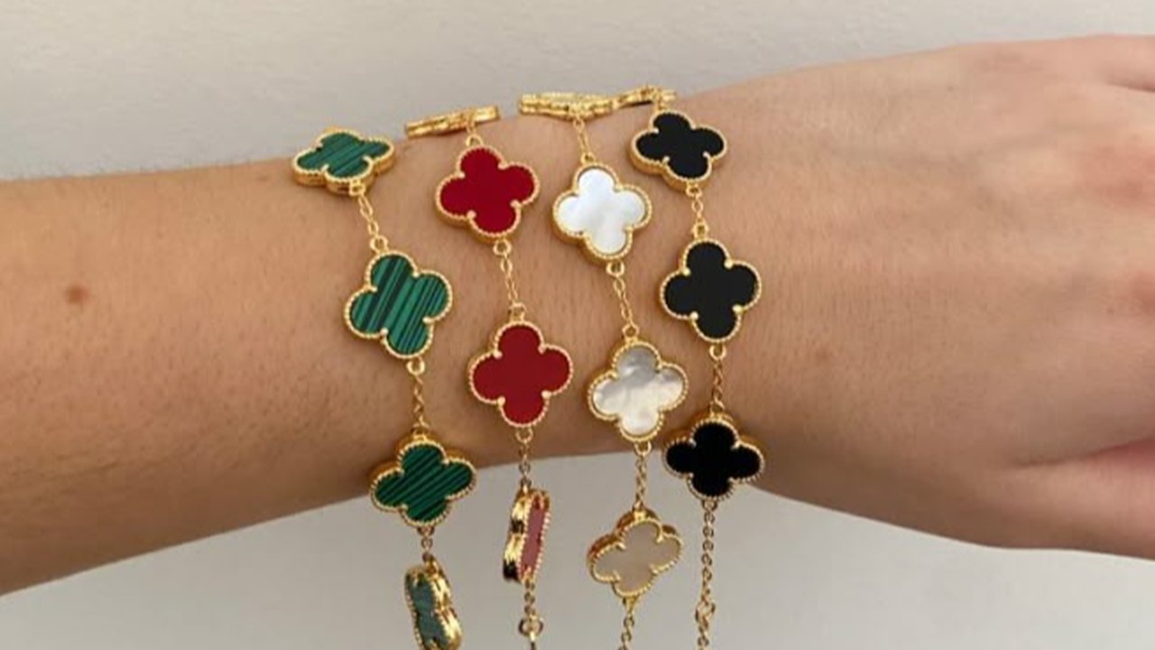 Gelang emas Clover Van Cleef & Arpels