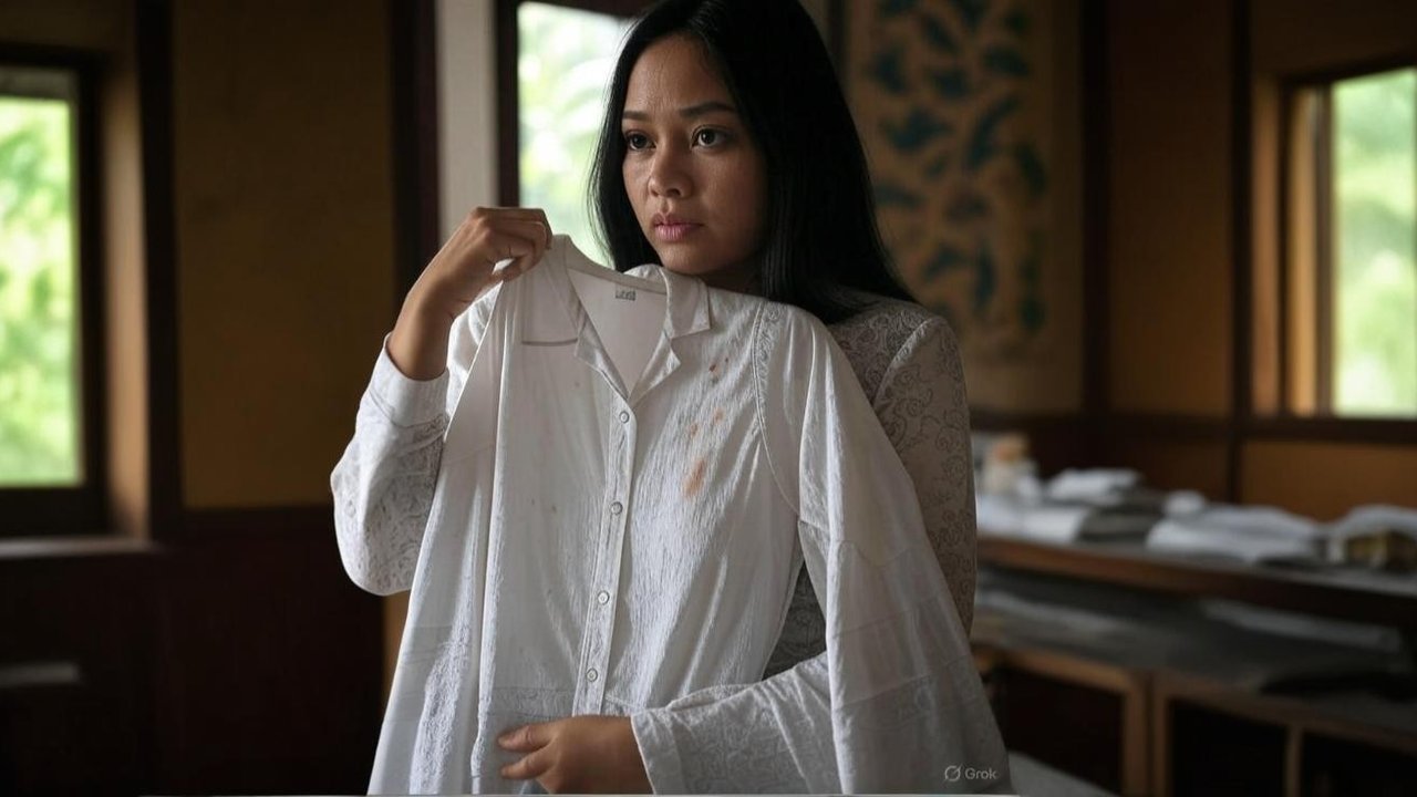 Noda luntur di baju putih
