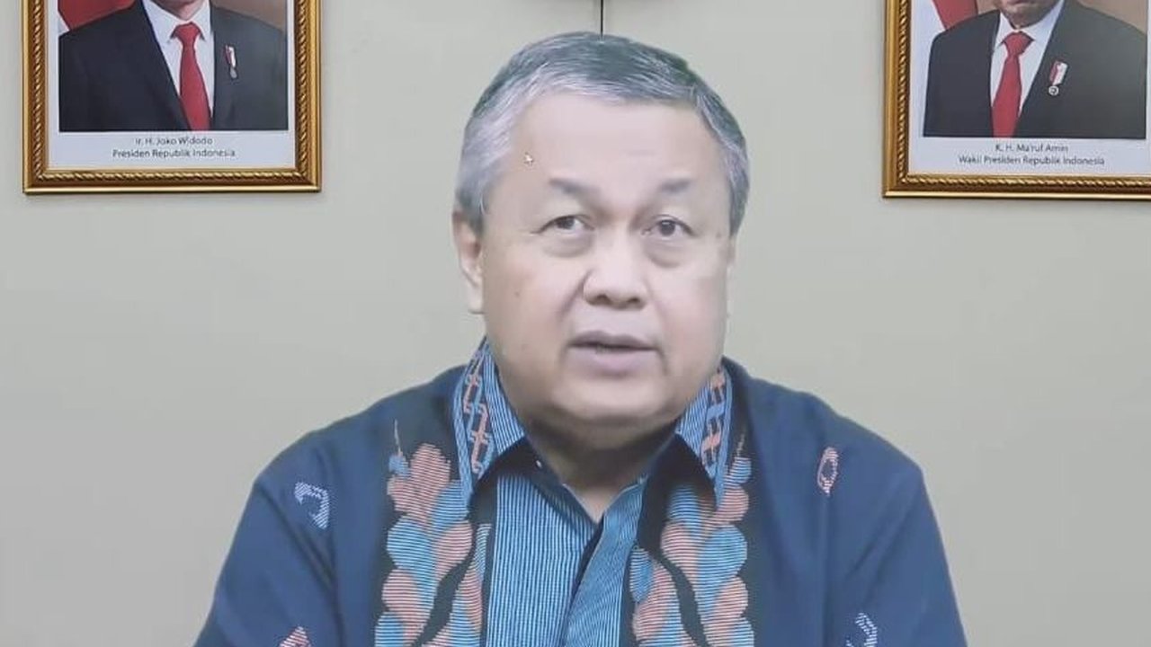 <p>Gubernur Bank Indonesia Perry Warjiyo, dalam peluncuran Laporan Transparansi dan Akuntabilitas Bank Indonesia (LTABI) 2022, Senin (30/1/2023).</p>