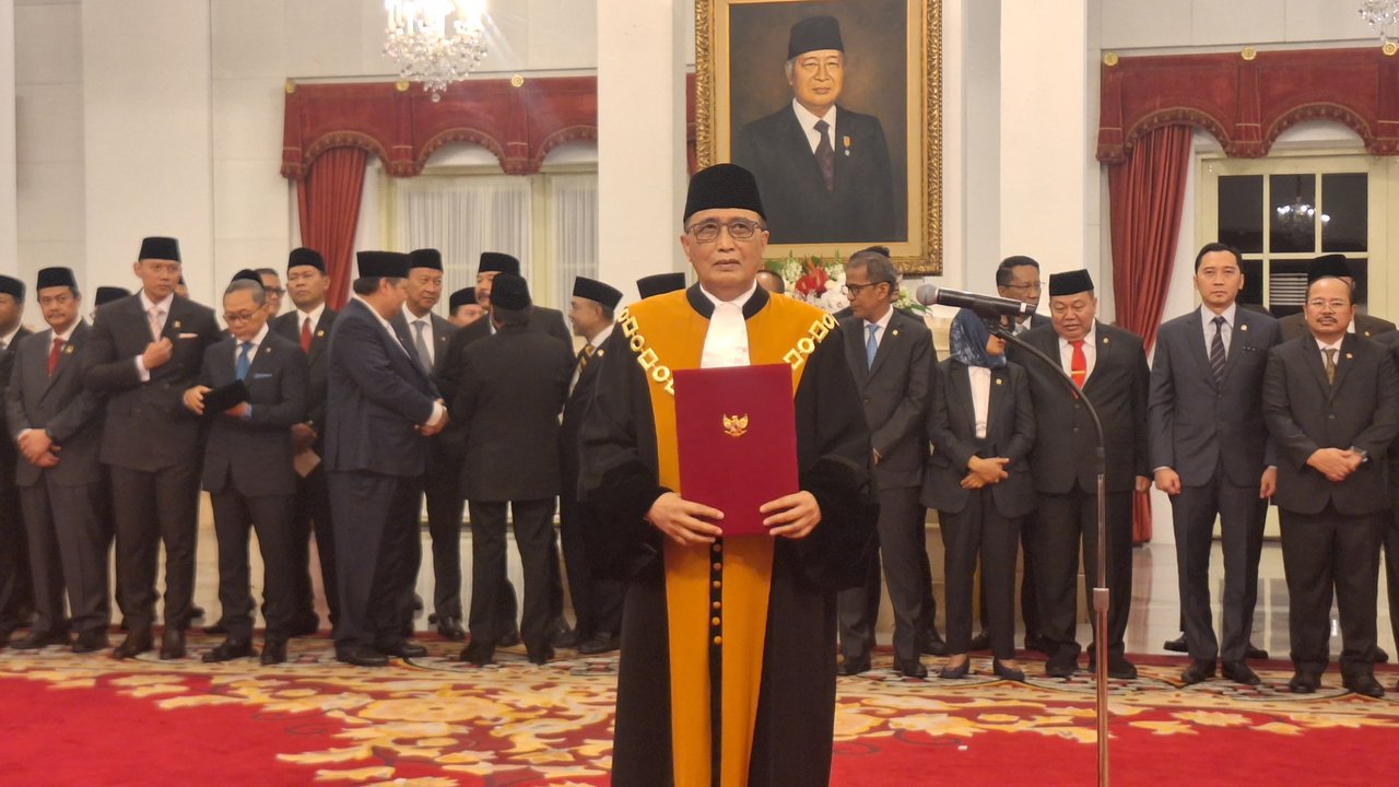 Presiden Prabowo Subianto di Acara Laporan Tahunan Mahkamah Agung
