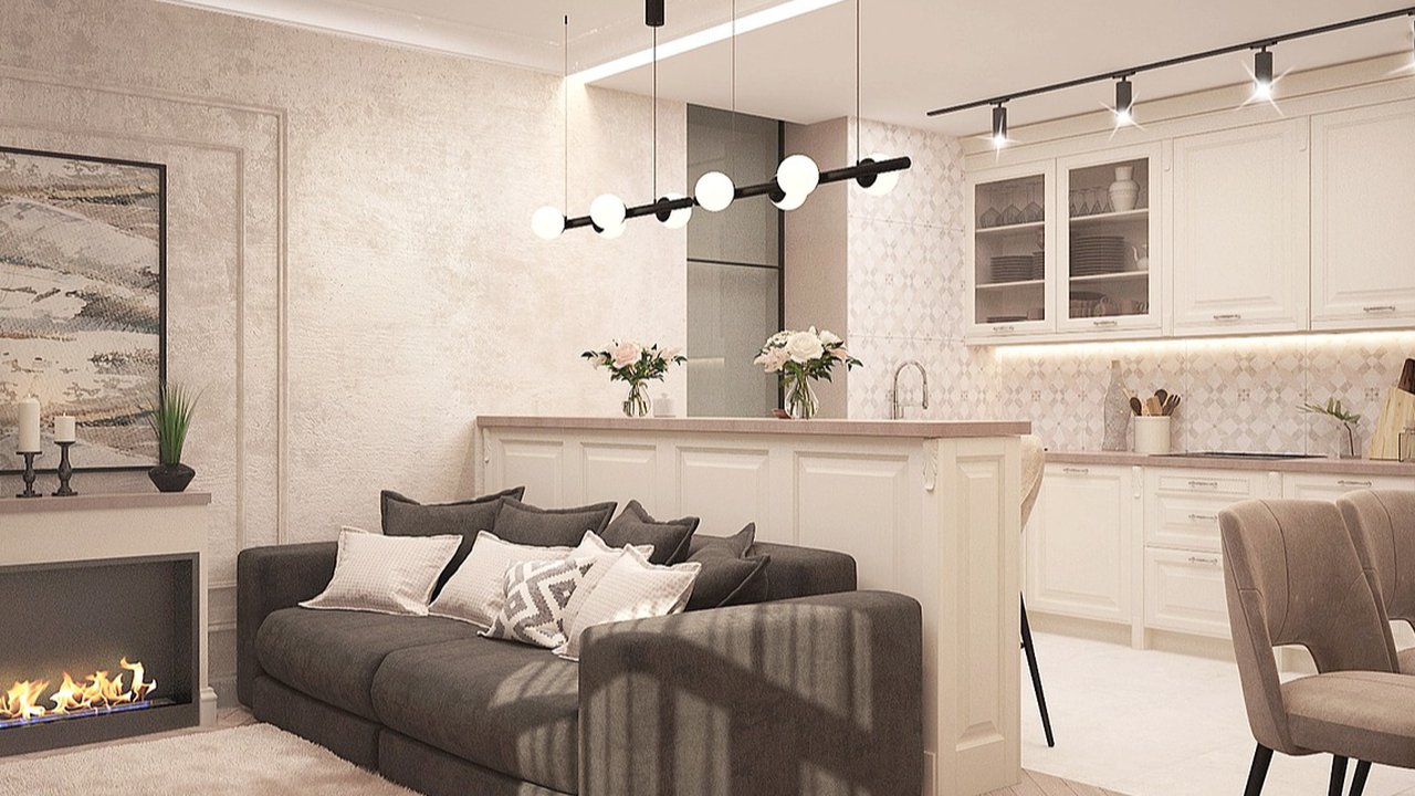 Sekat ruang tamu dan dapur