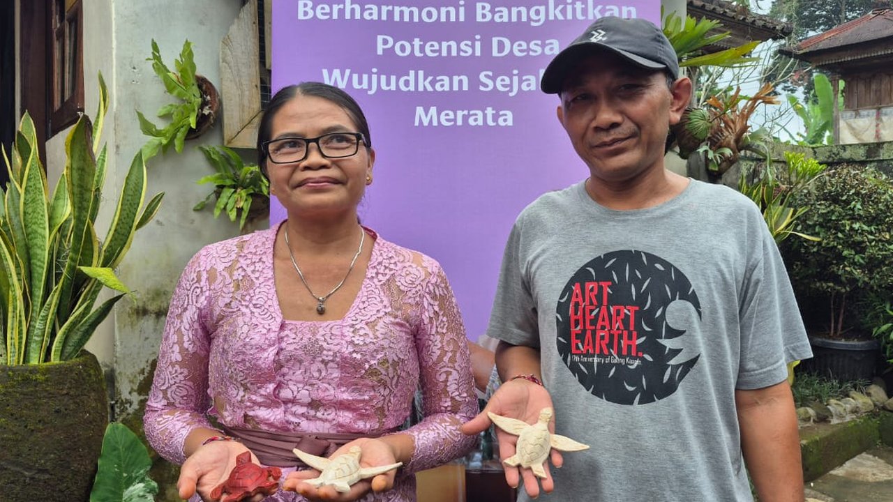 Dulu Tukang Setrika Keliling, Kini Jadi Pengrajin Patung Kura-Kura dan Raup Omzet 10 Juta Per Bulan