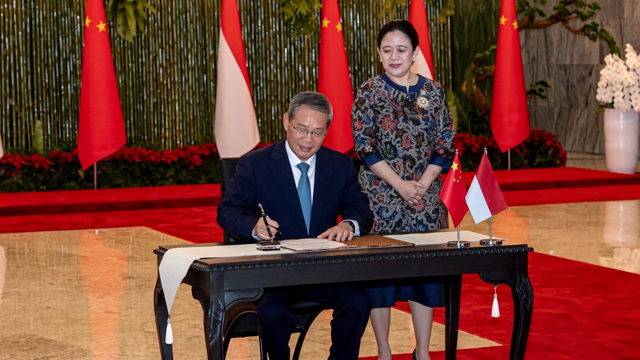 Ketua DPR RI Puan Maharani Menerima Kunjungan PM China Li Qiang di Gedung DPR
