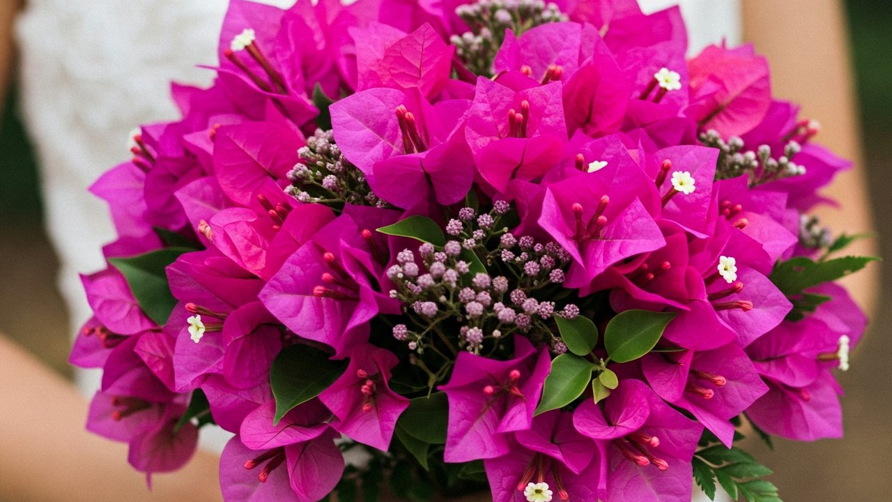 Buket Bunga Bougenville (Ilustrasi: Gemini AI)