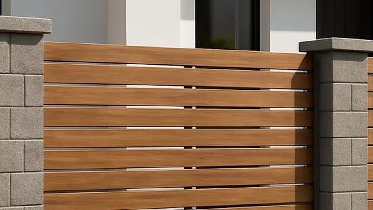 6 Model Pagar Rumah Setengah Tembok yang Simpel Tapi Mewah, Bisa Jadi Pilihan  (created by AI)
