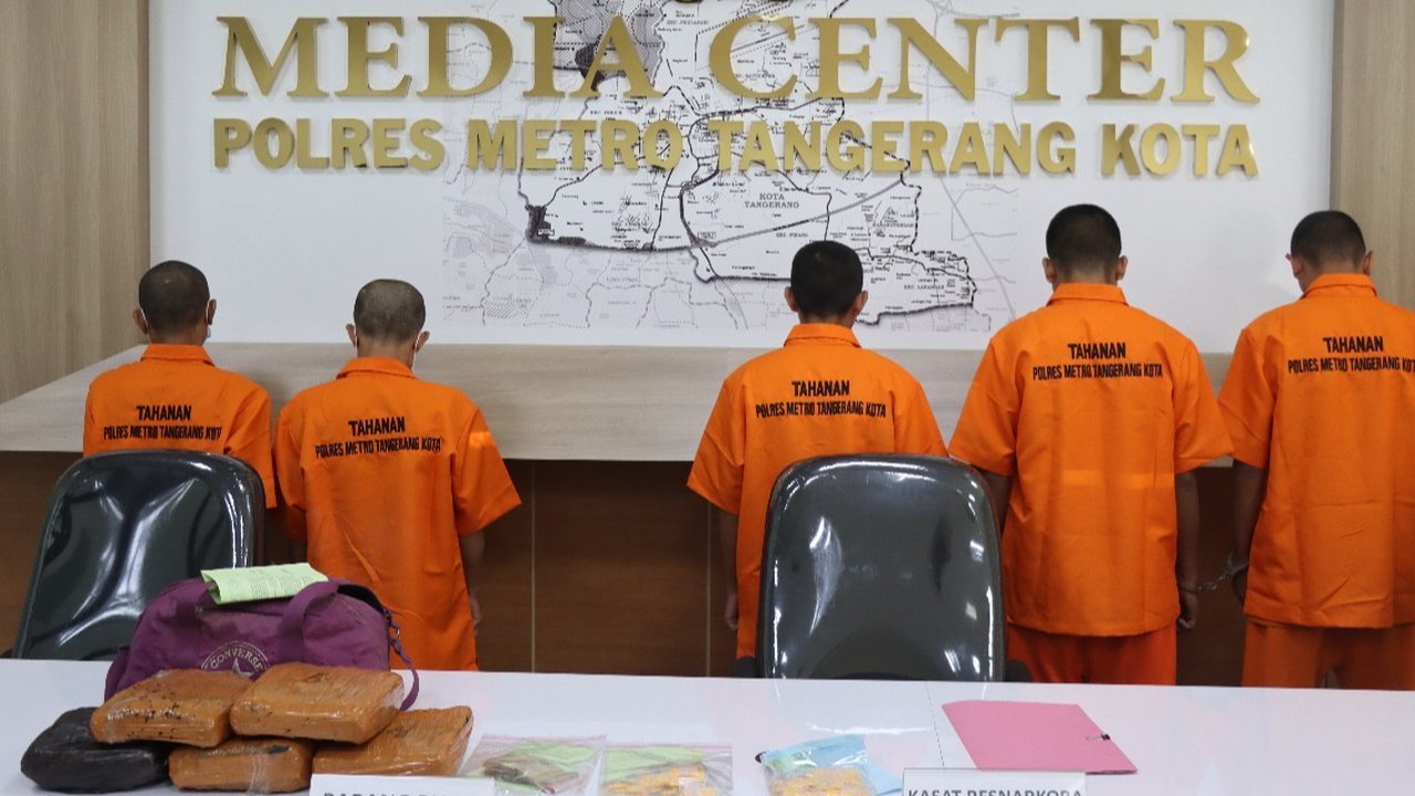 Jaringan Narkoba Terbongkar, 5 Orang Ditangkap di Tangerang