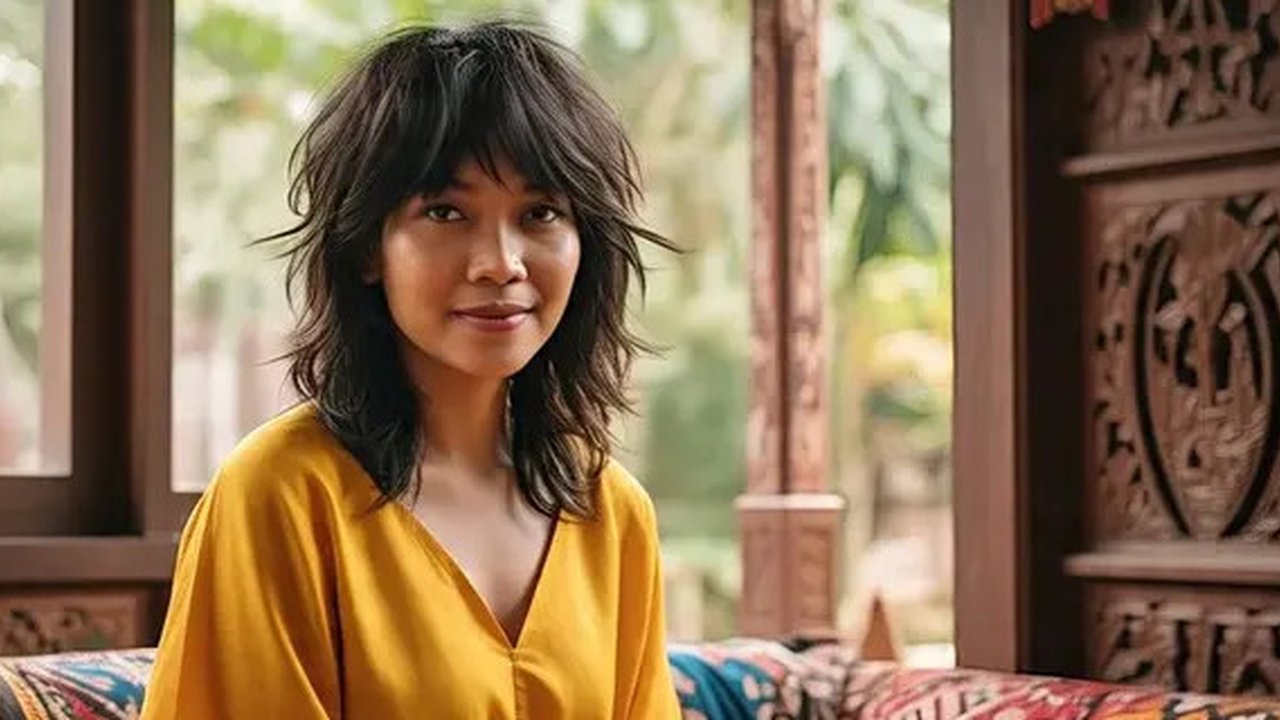 Gaya rambut retro untuk dicoba di 2025 untuk tampilan yang berani. Ilustrasi MetaAI