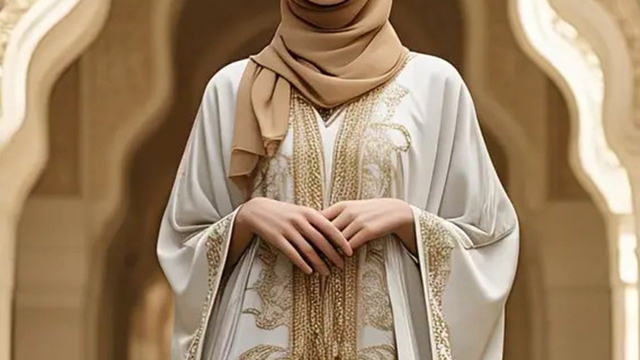 Kaftan Putih Lebaran (created by Meta AI)