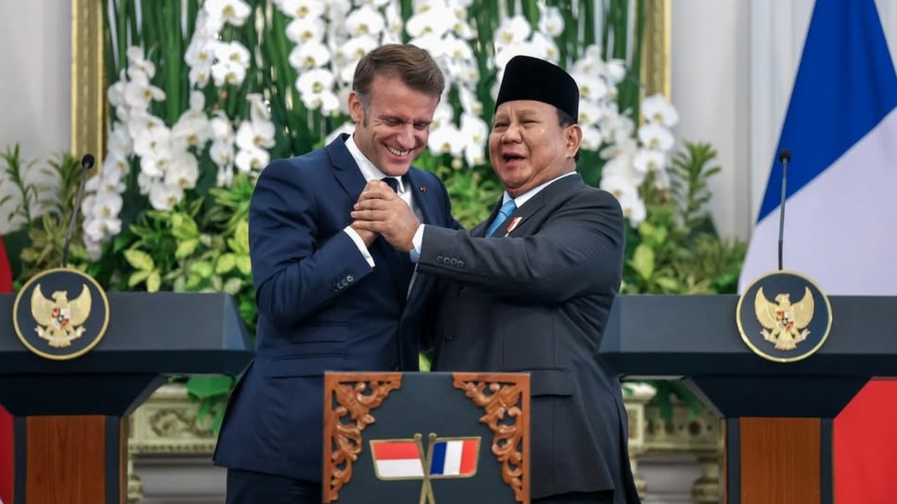 Bukan Alkohol, Ini yang Diminum Prabowo dan Macron saat Acara Gala Dinner